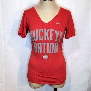 Nike Ohio State Buckeye Nation The Nike Tee V-Neck Size XS